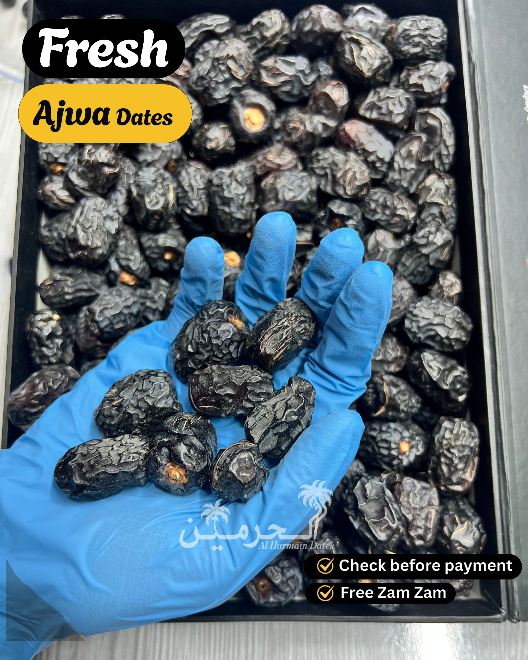 Original Ajwa Medium Khajoor - Madina Delight